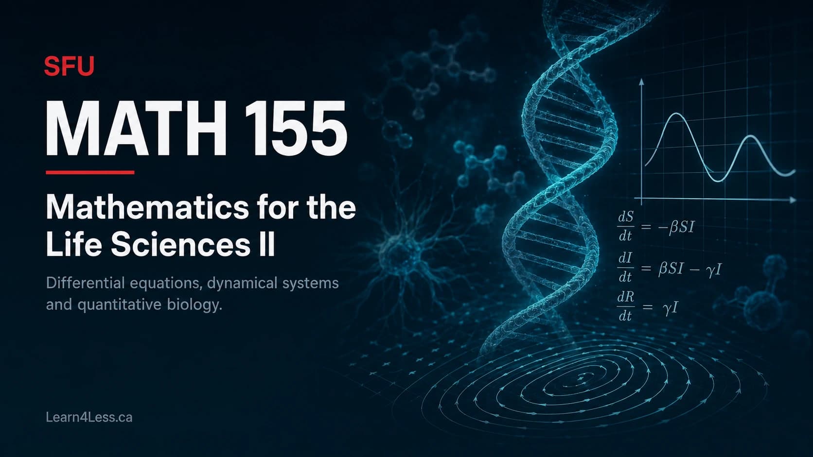 SFU MATH 155: Mathematics for the Life Sciences II — differential equations in biology